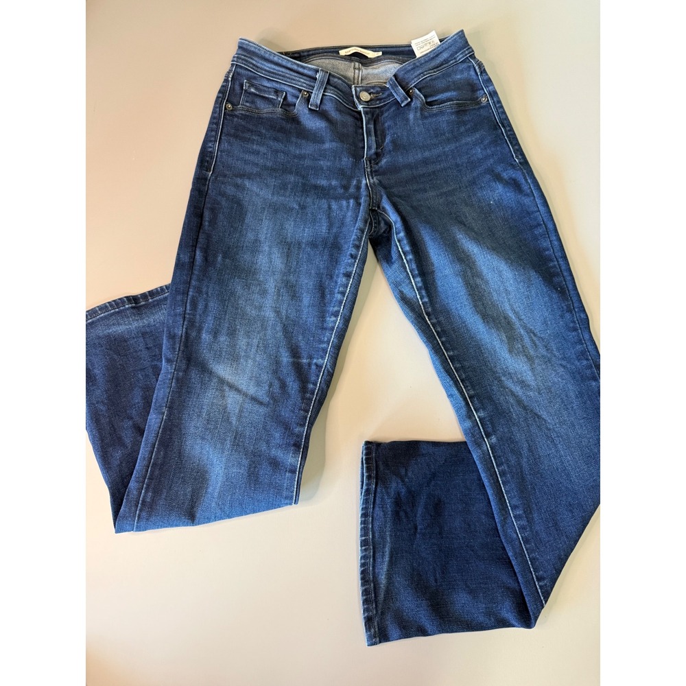 Levis 529 Curvy Bootcut Jeans Dark Wash Blue Denim Size 6 Womens